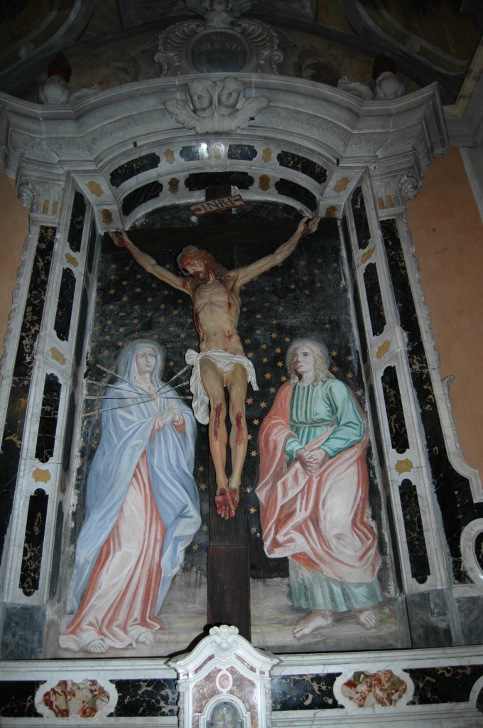 Opera in legno scolpito, presente nella Chiesa Parrocchiale della Visitazione ed attribuita con incertezze a Giovanni Battista Maragliano, figlio del più famoso Anton Maria